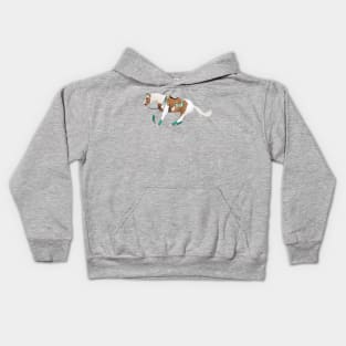 Pinto Reining Horse - Equine Rampaige Kids Hoodie